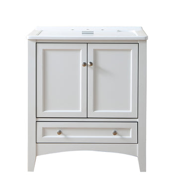 Stufurhome Delia 30 inch White Laundry Utility Sink